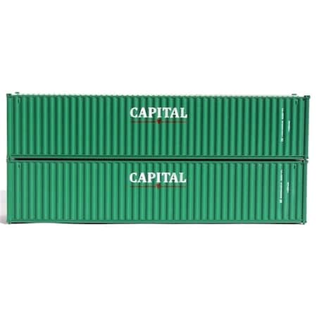Jacksonville Terminal 40 ft. N Capital Standard Height Containers with Magnetic System, 2PK JTC405335